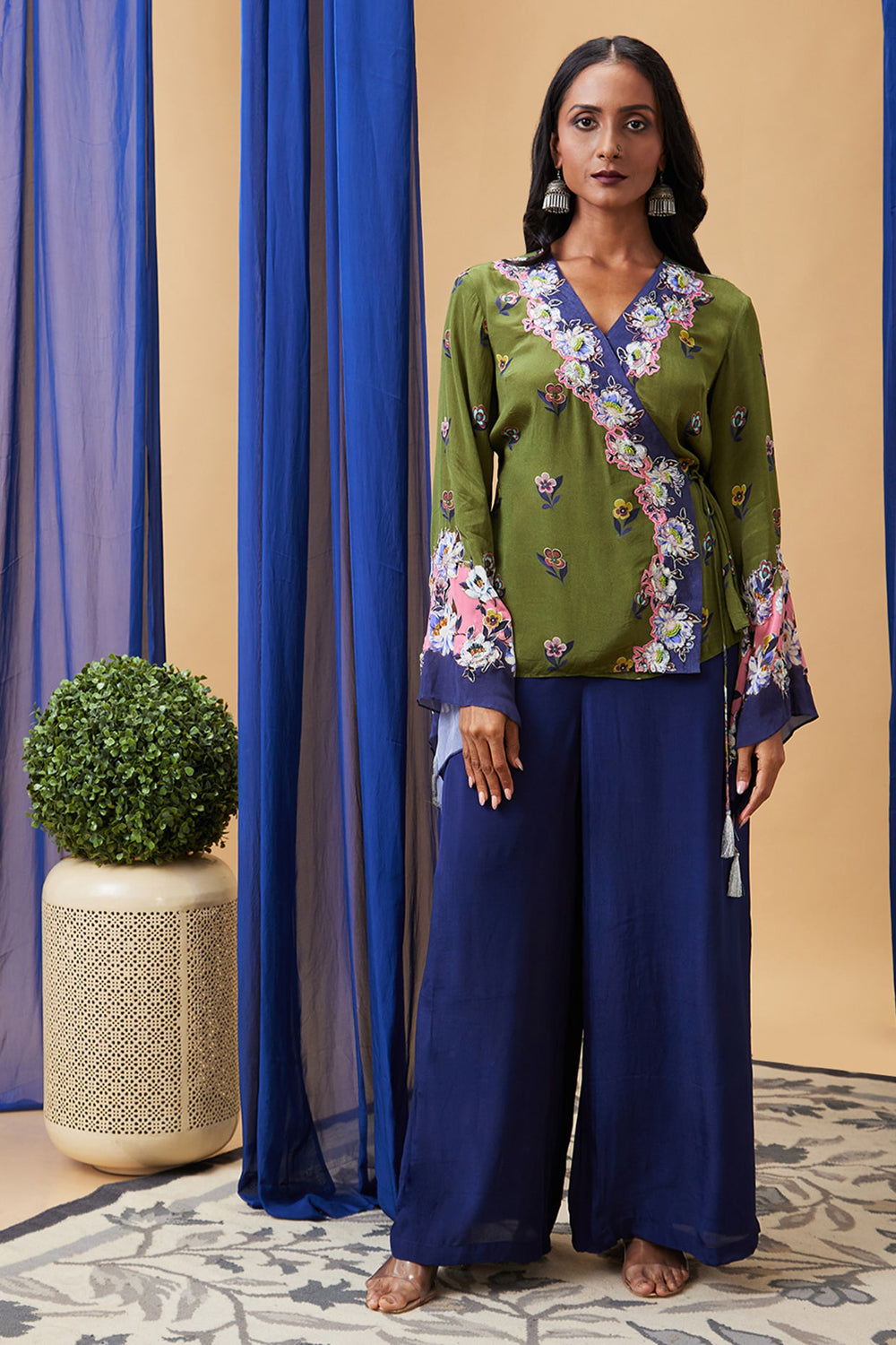 Tasnim Embroidered Angarkha Set