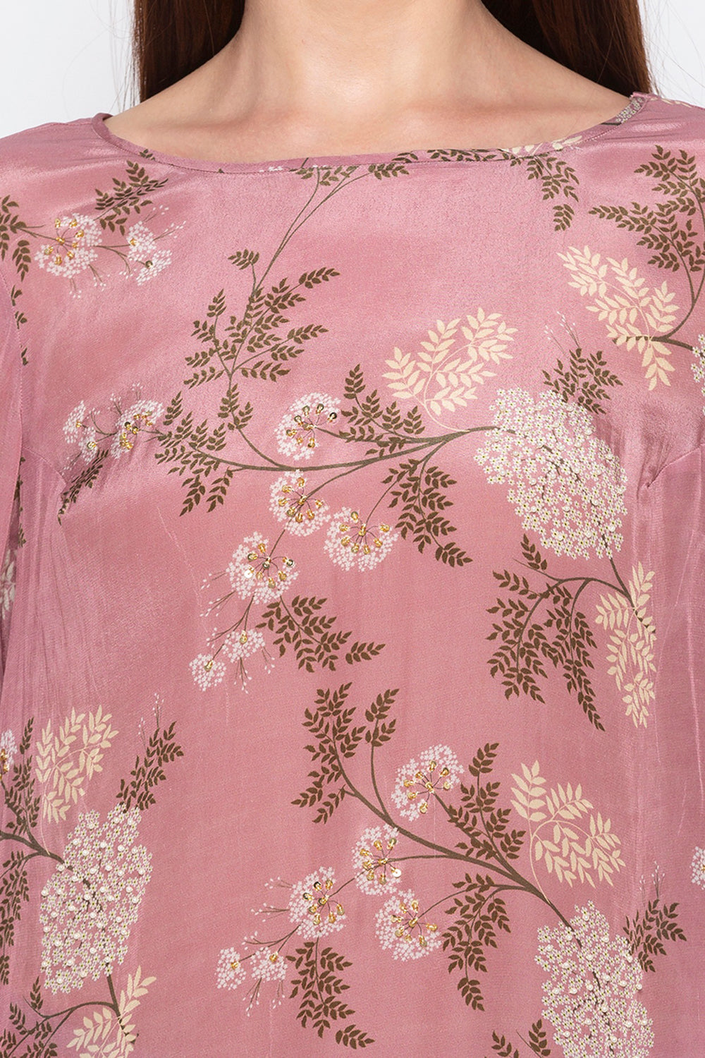 Windance High-Low Printed Top With Pants