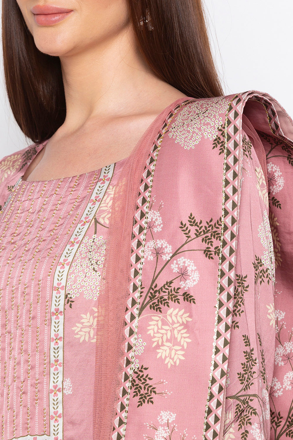 Windance Printed Pant Set With Dupatta