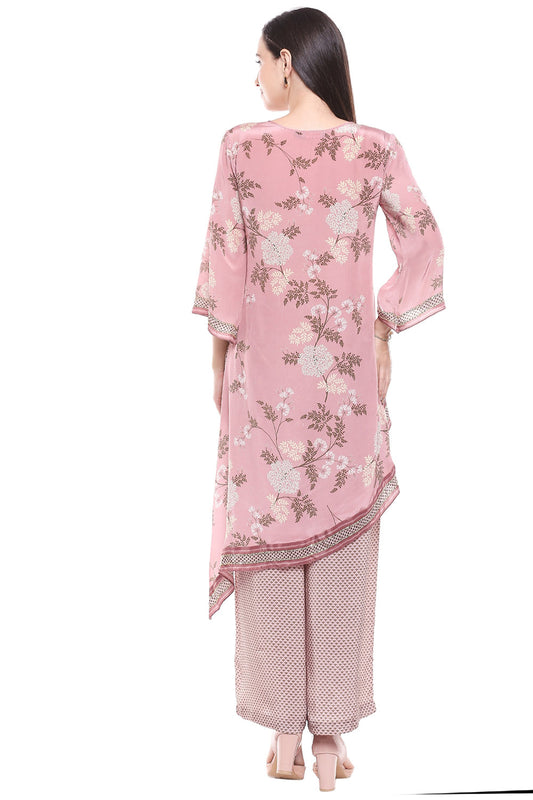 Windance Printed Asymmetrical Kurta With Palazzos