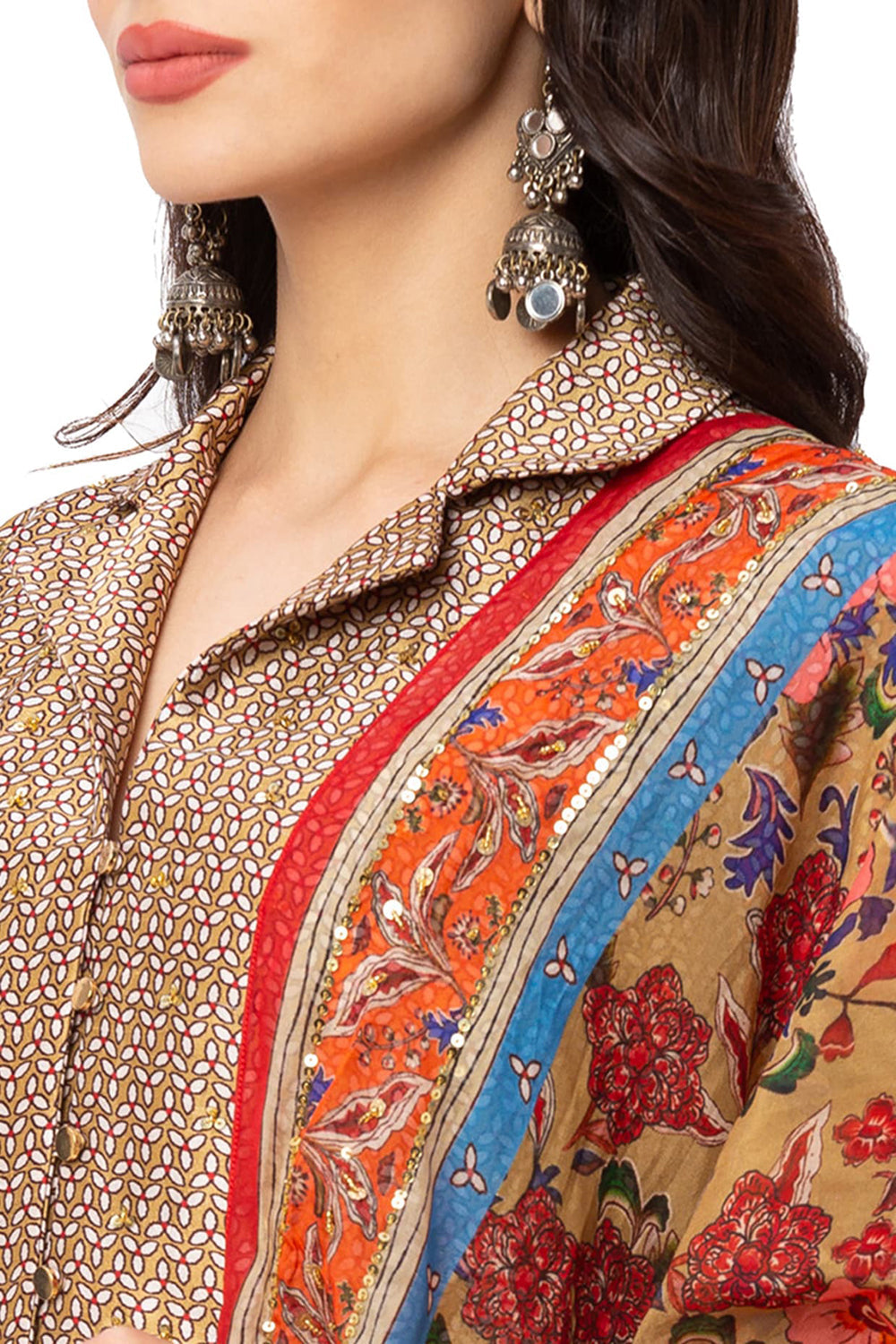 Printed Lehenga With Top And Dupatta
