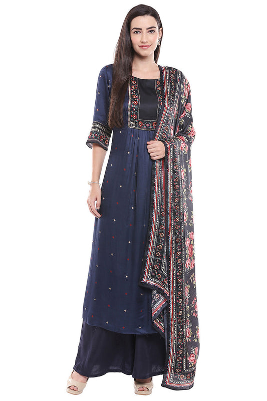 Floral Printed Kurta Palazzo Set