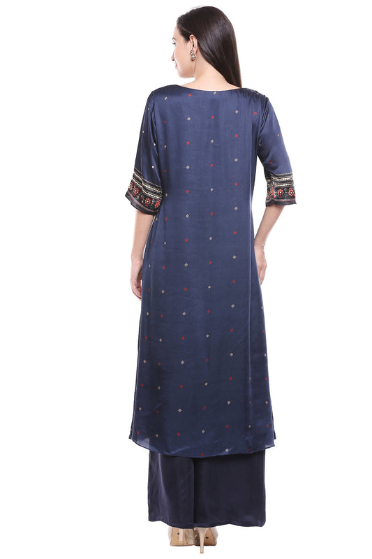 Floral Printed Kurta Palazzo Set