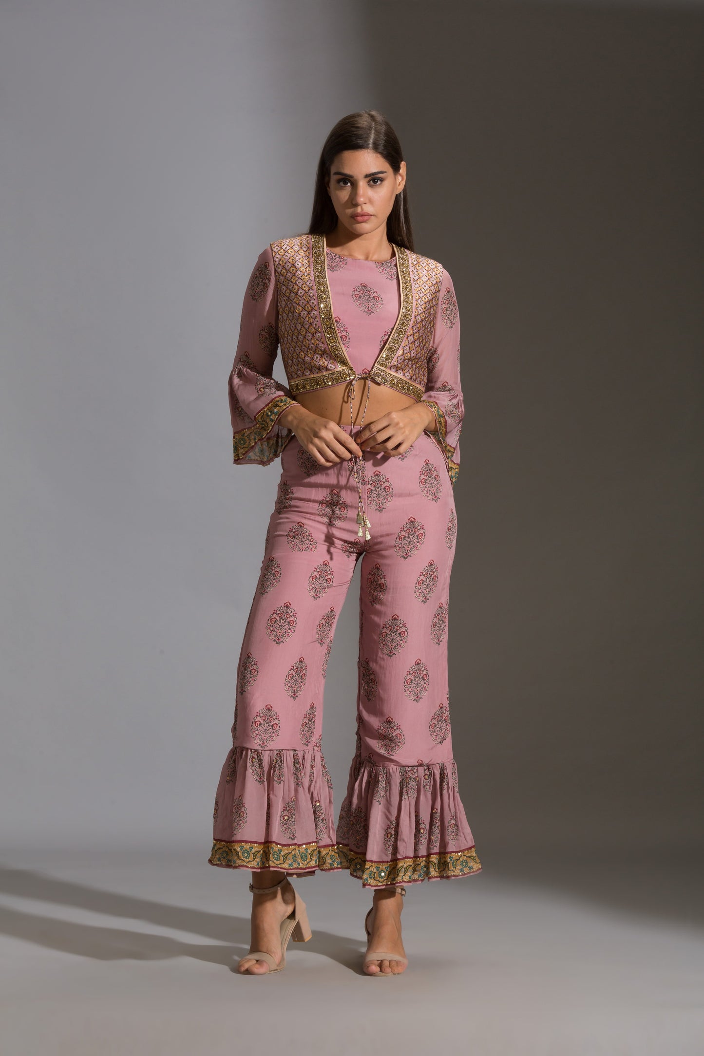 Muasir Paisley Printed Co-Ord Set With Jacket