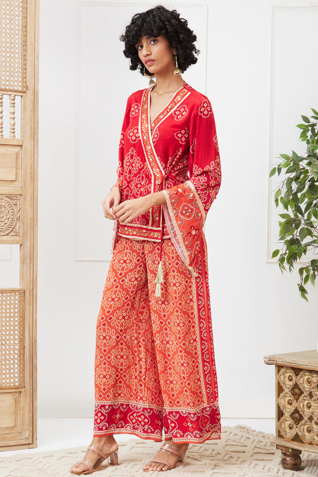 Bandej Printed Angarkha Set