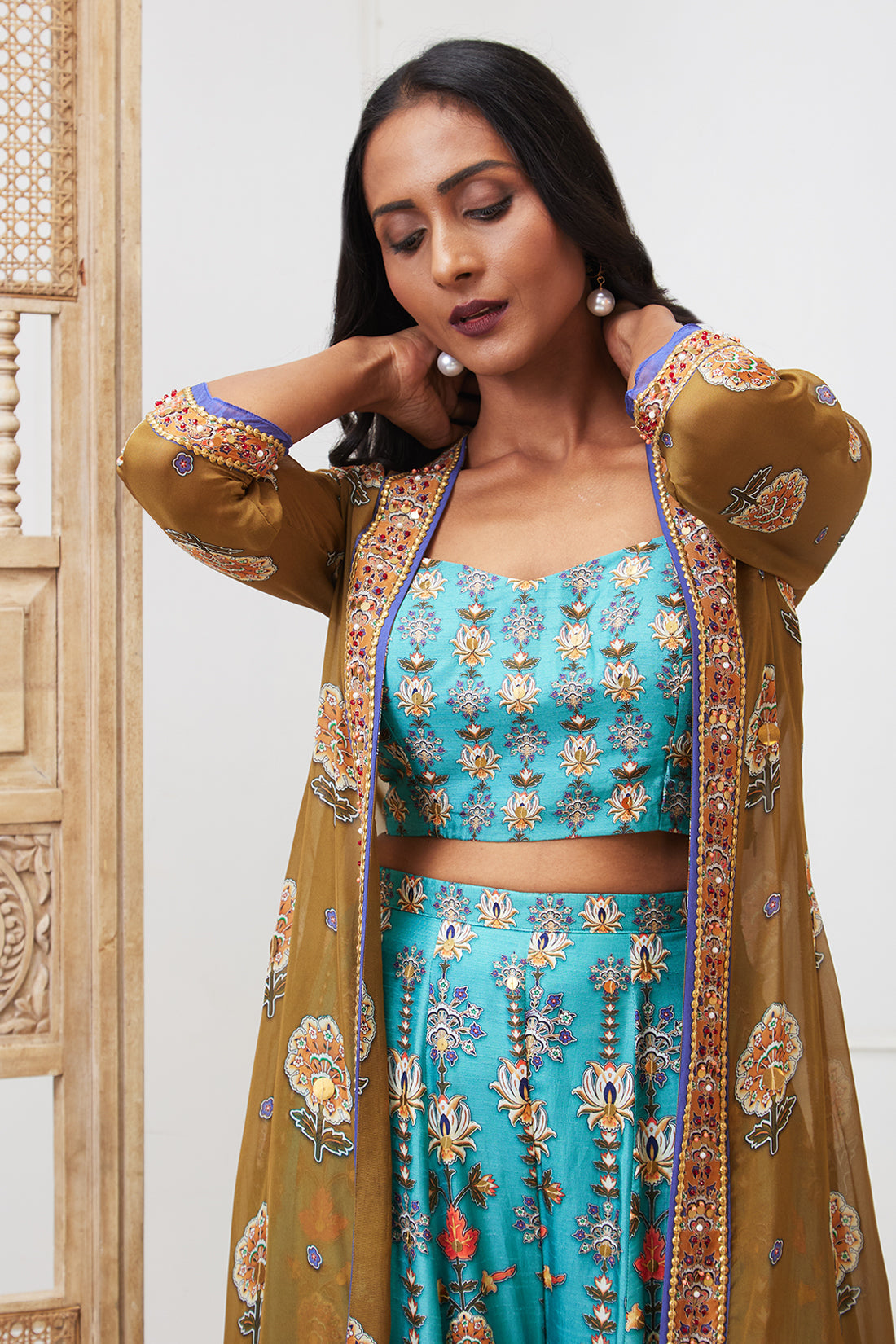 Tabriz Embroidered Palazzo Set