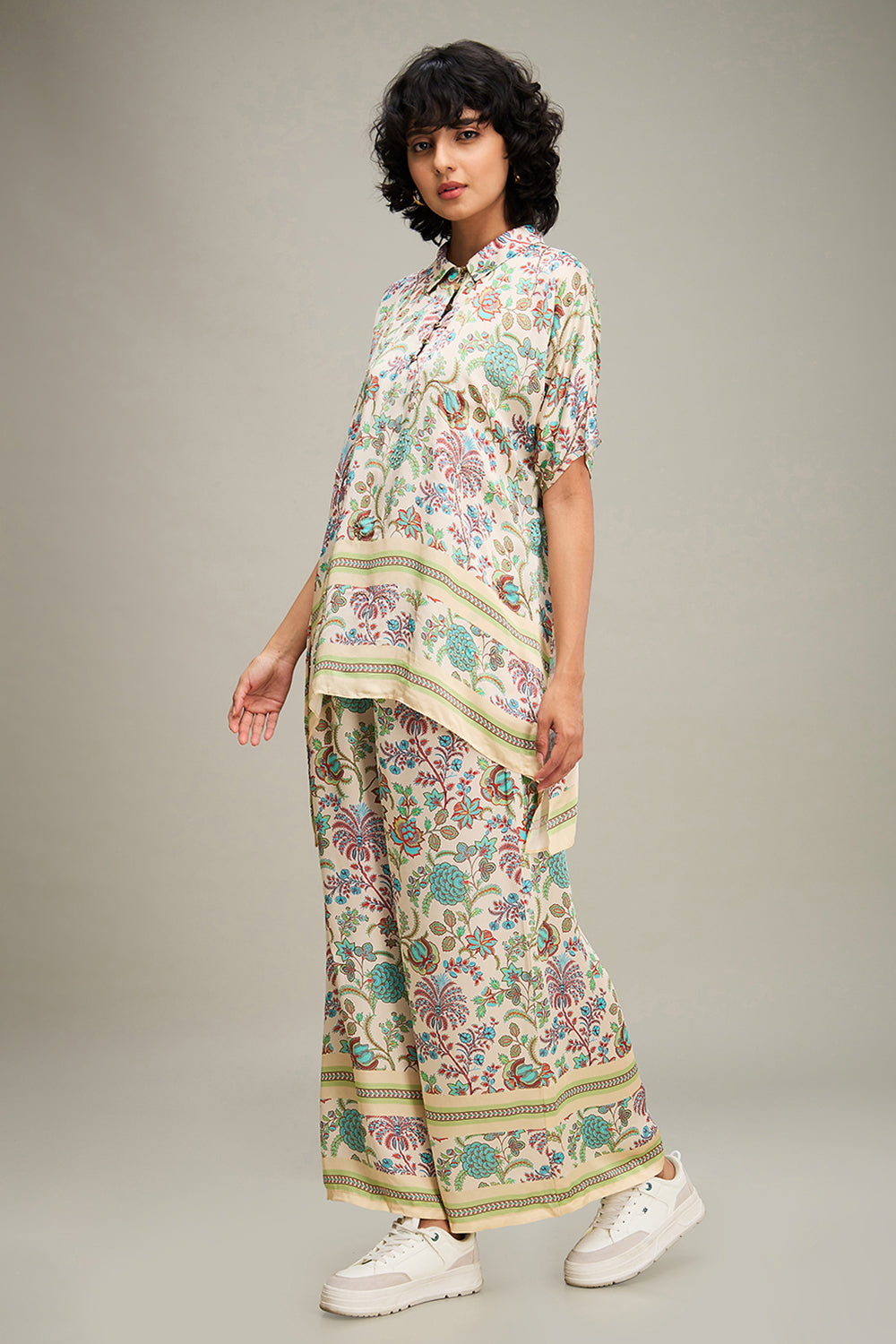 Multicolored Mehr Printed Co-Ord Set