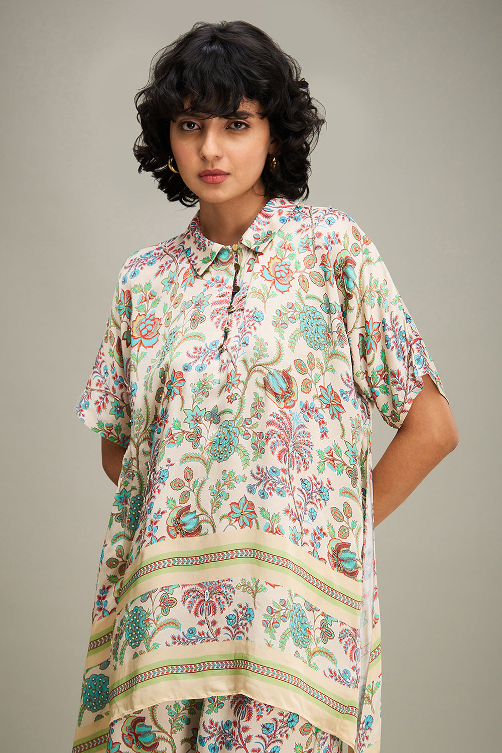 Multicolored Mehr Printed Co-Ord Set