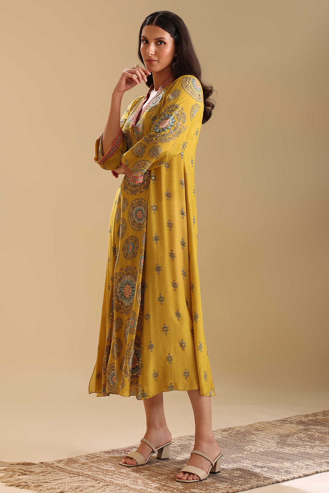 Eraya Embellished V-neck Dress