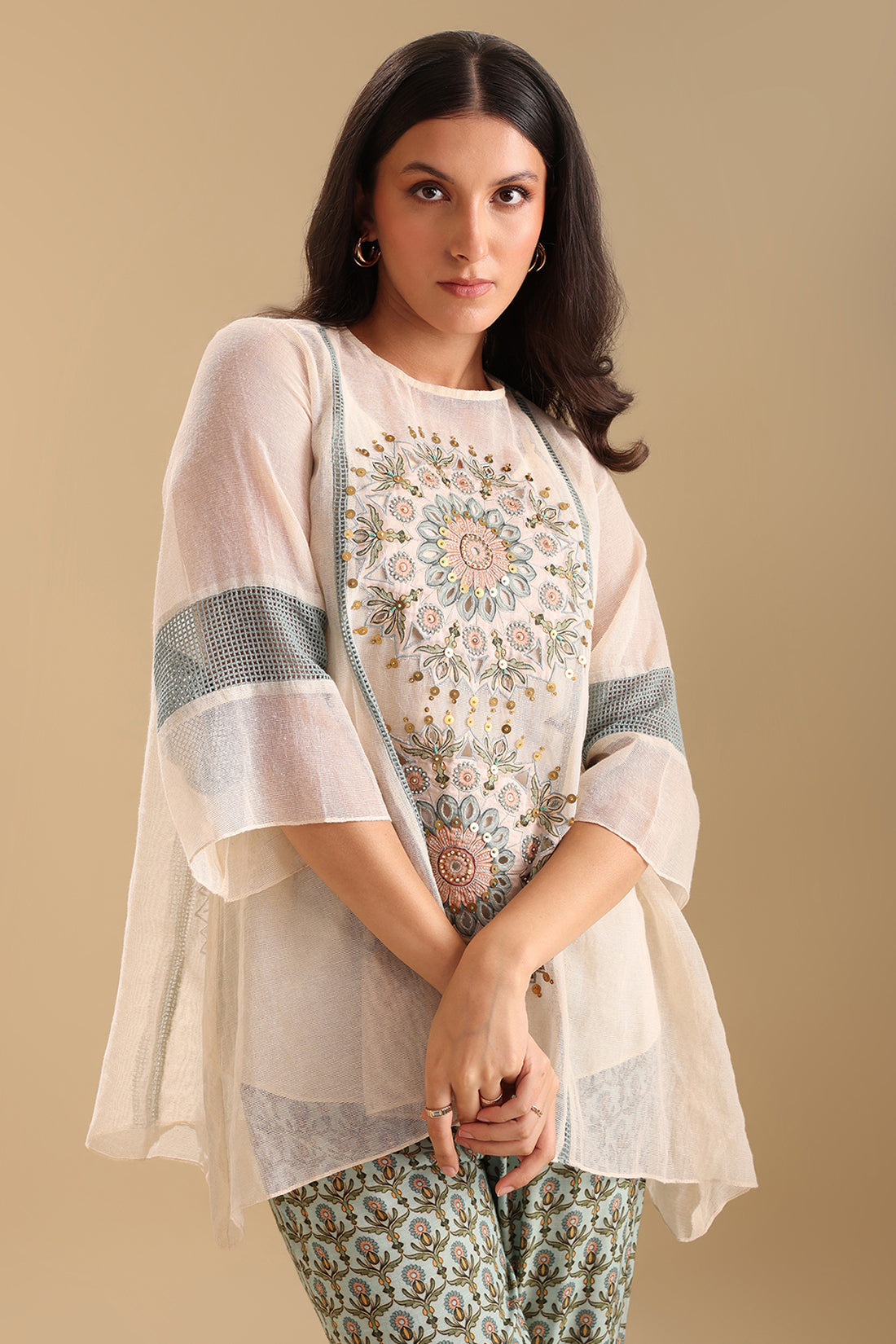 Eraya Applique Asymmetric Co-ord Set