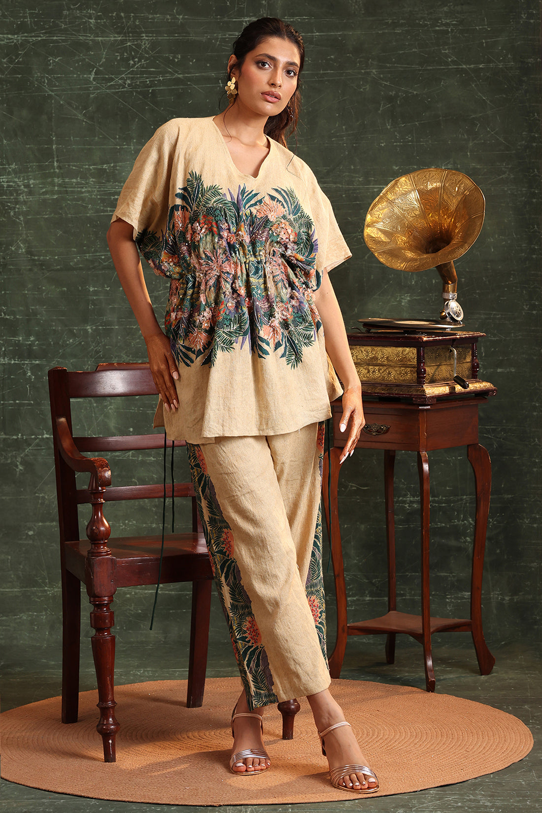 Kaira Embellished Kaftan Set