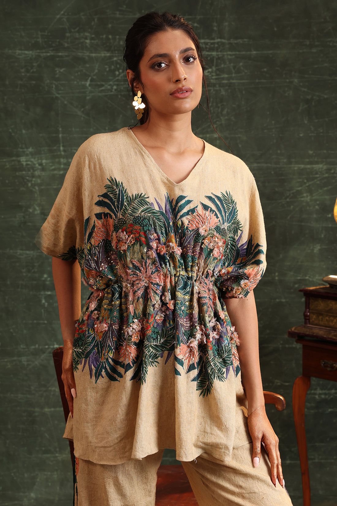 Kaira Embellished Kaftan Set