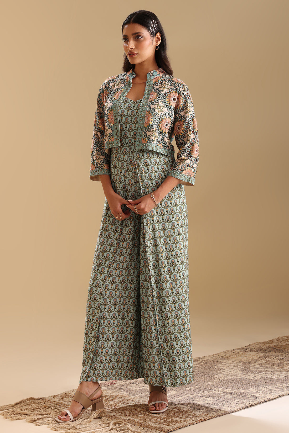 Eraya Embellished Jumpsuit Set