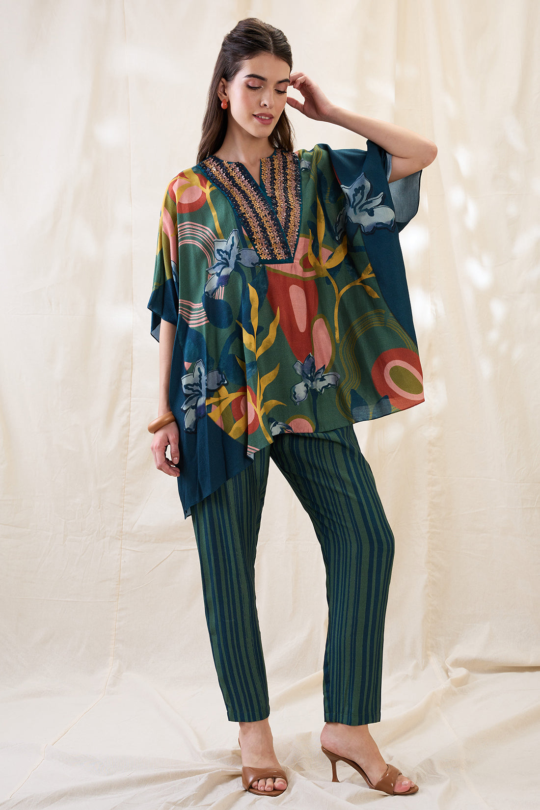 Flora embellished co-ord set