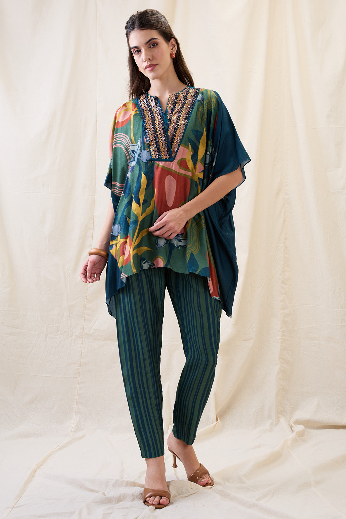 Flora embellished co-ord set