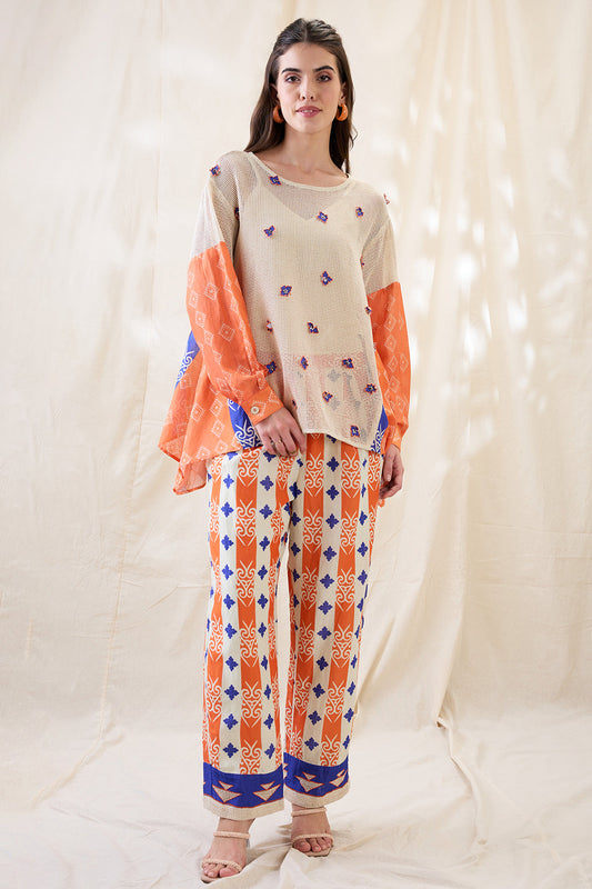 Kitchra Appliqued co-ord set