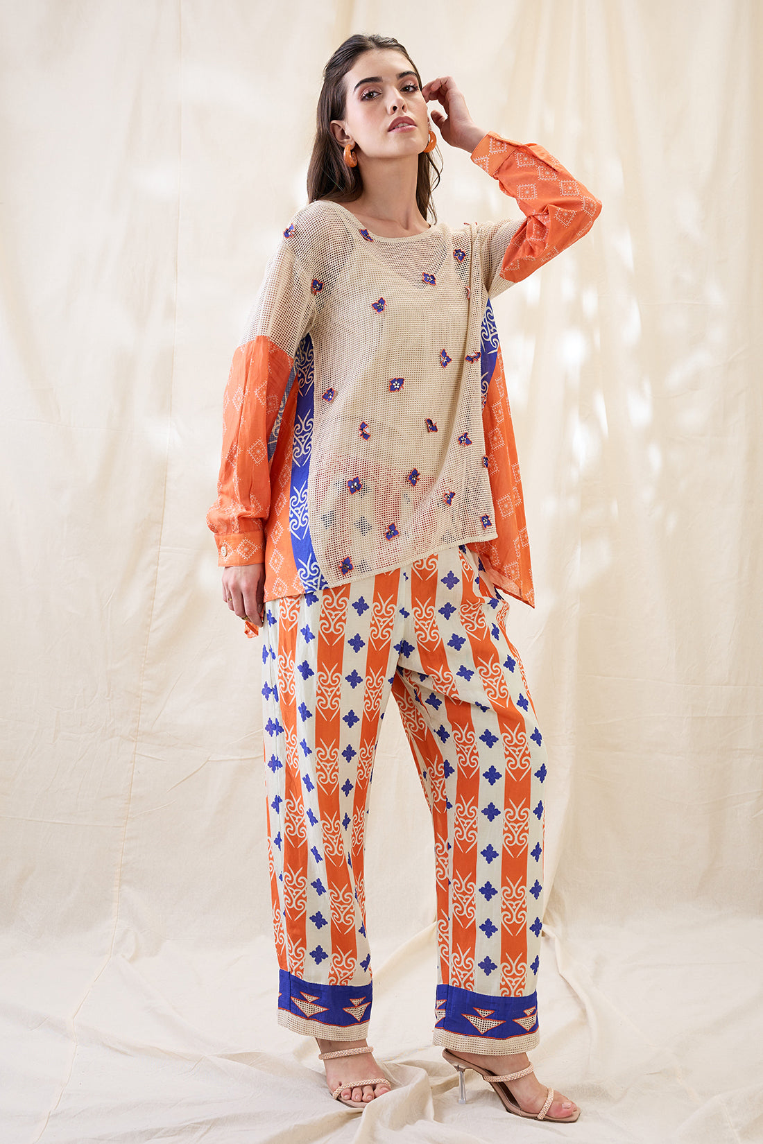 Kitchra Appliqued co-ord set