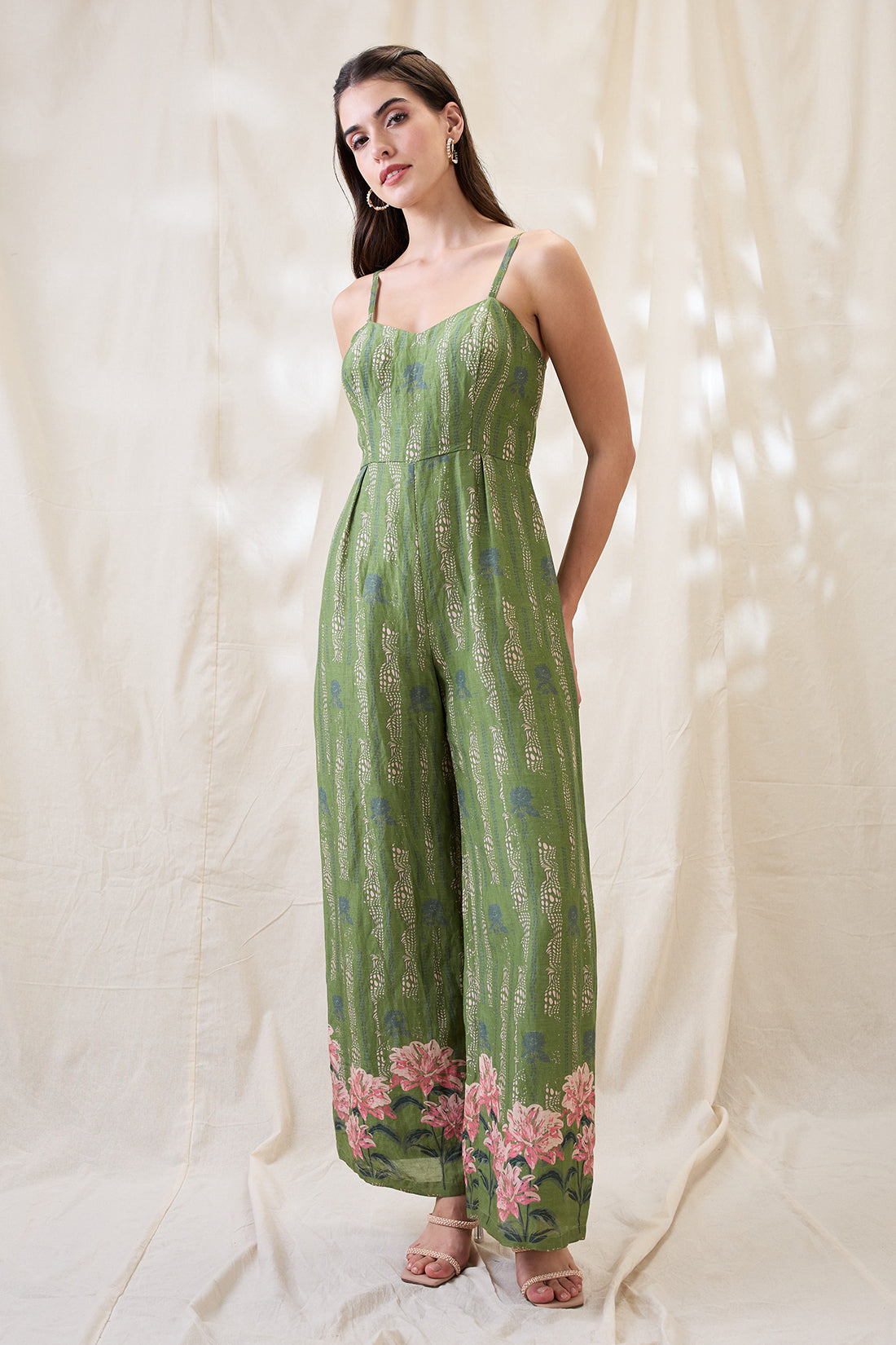 Ravya embroidered jumpsuit set