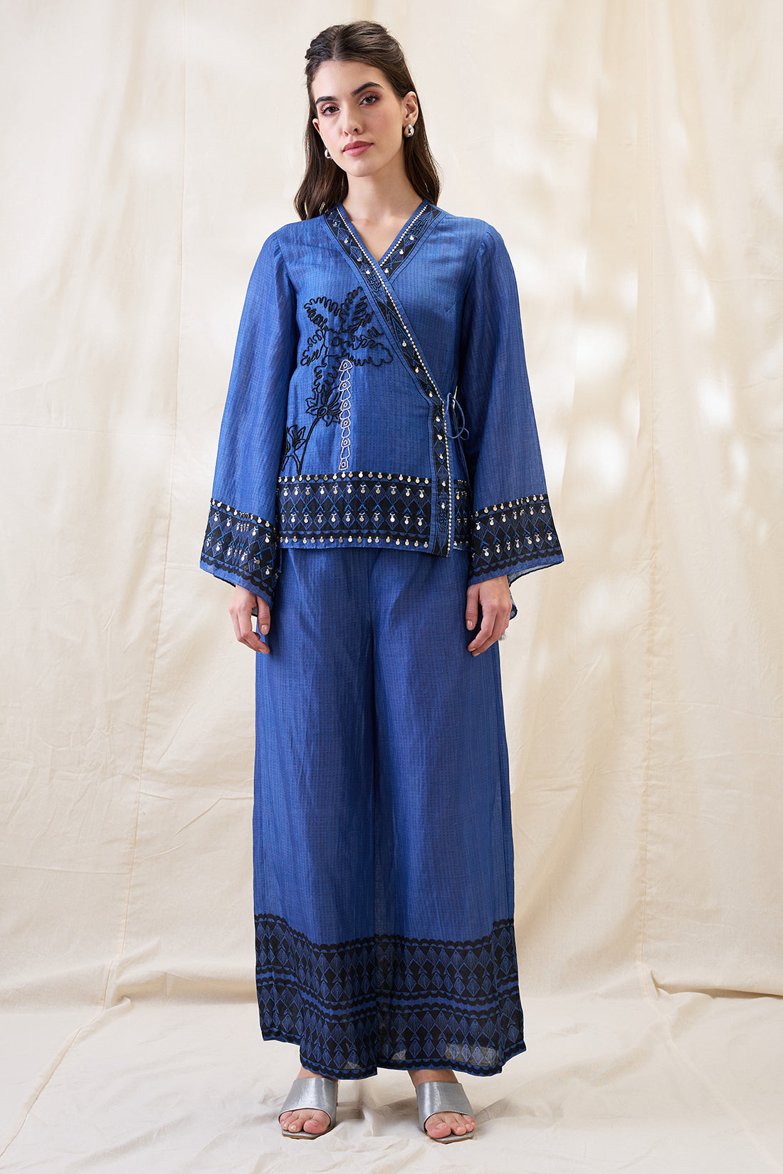 Noorani embellished angarkha set