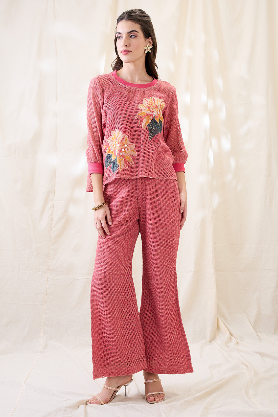 Ravya appliqued co-ord set