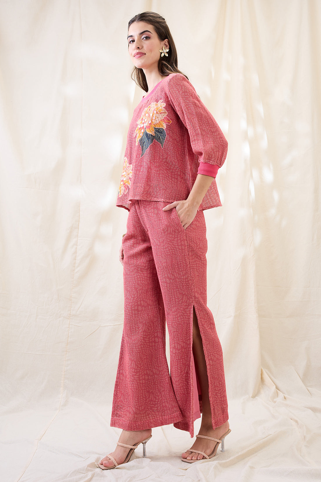 Ravya appliqued co-ord set