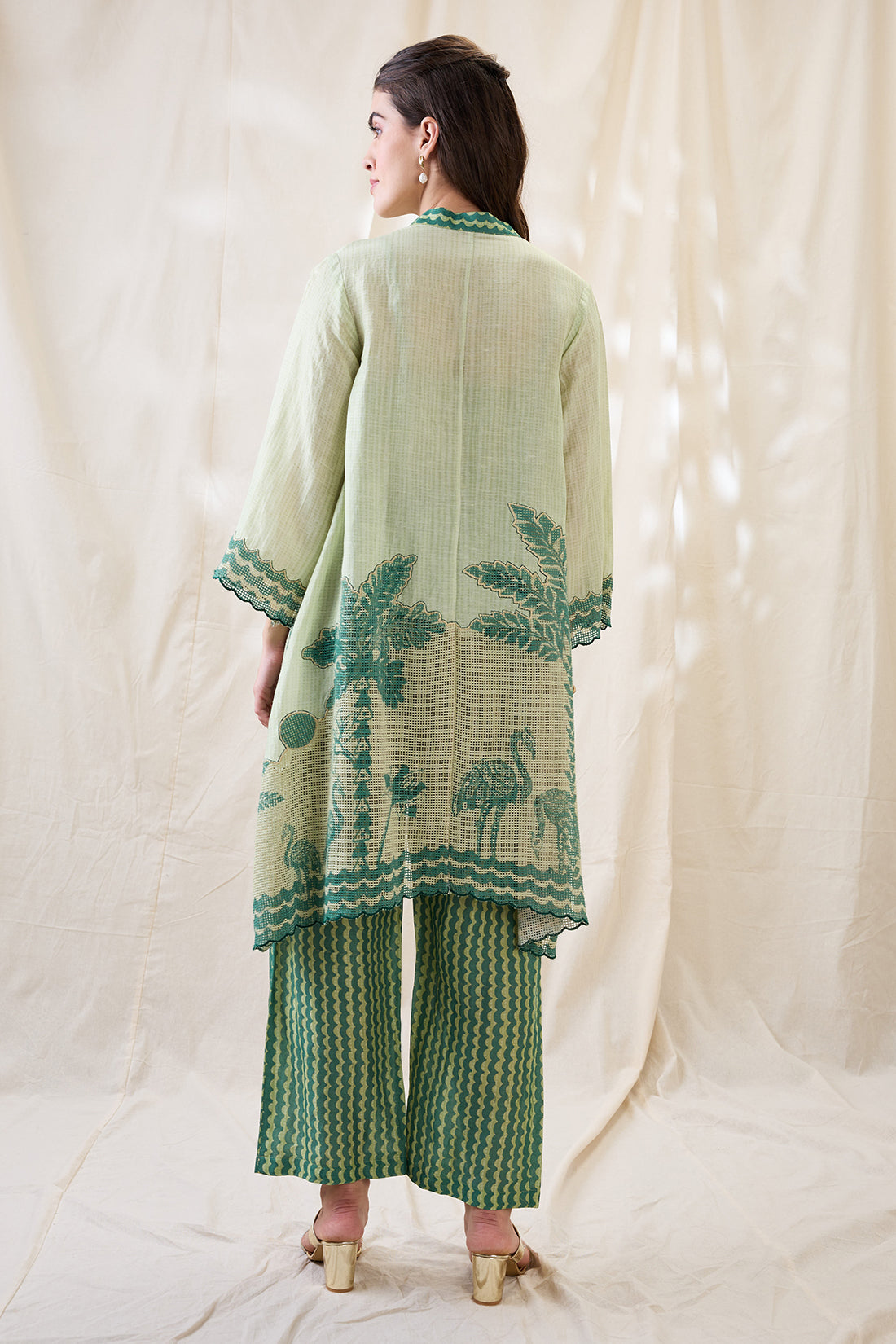 Noorani embellished kurta set
