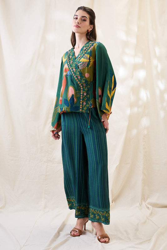 Flora embellished angarkha set