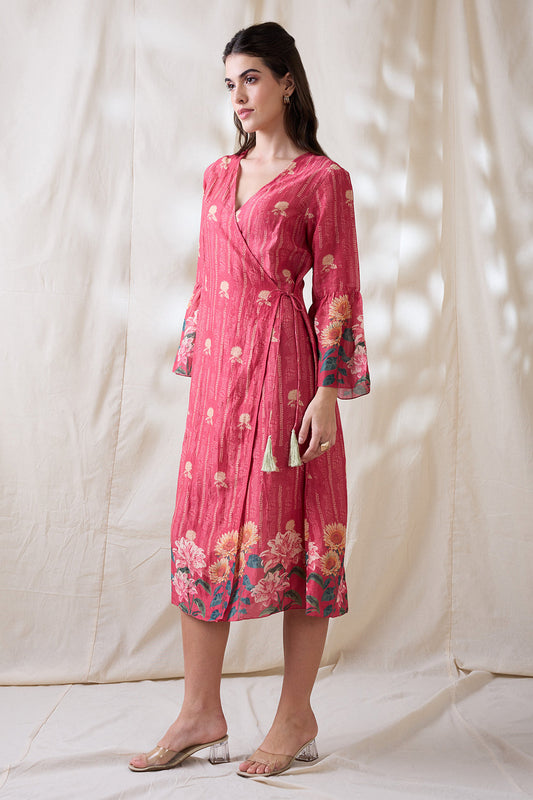 Ravya front overlapped dress