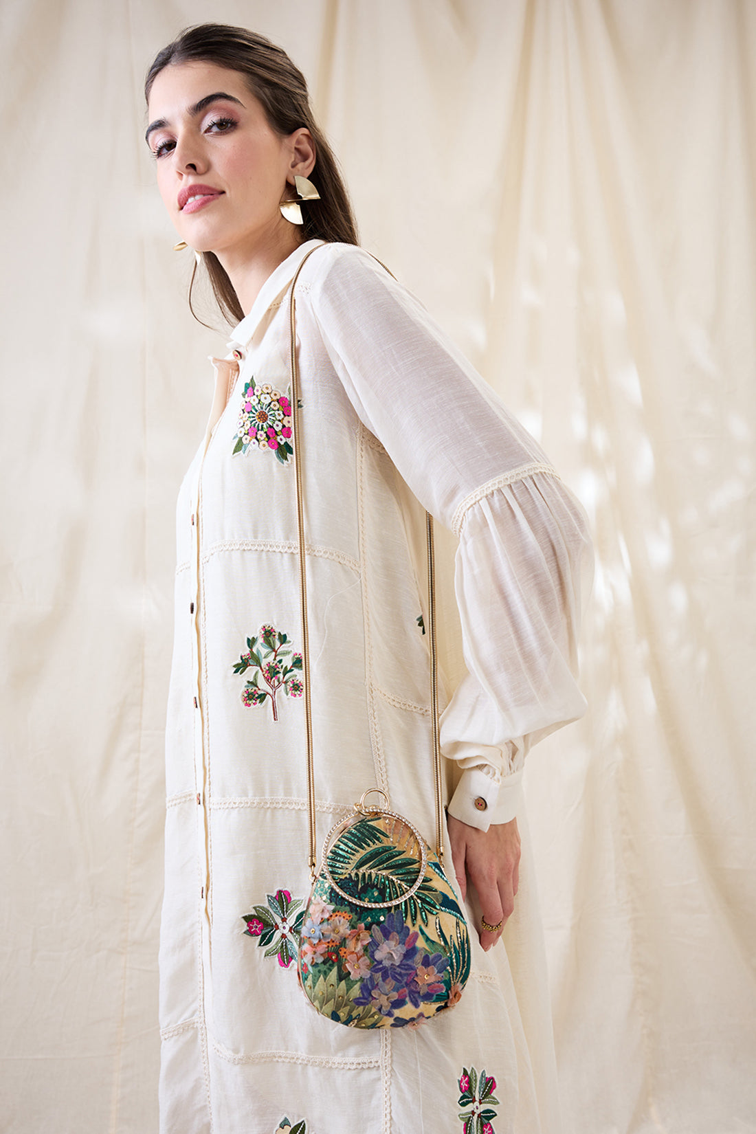 Kaira embellished clutch bag