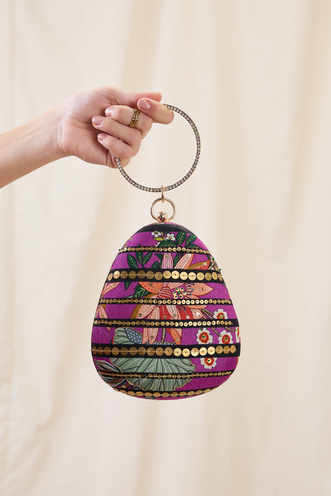 Aarani embellished clutch bag