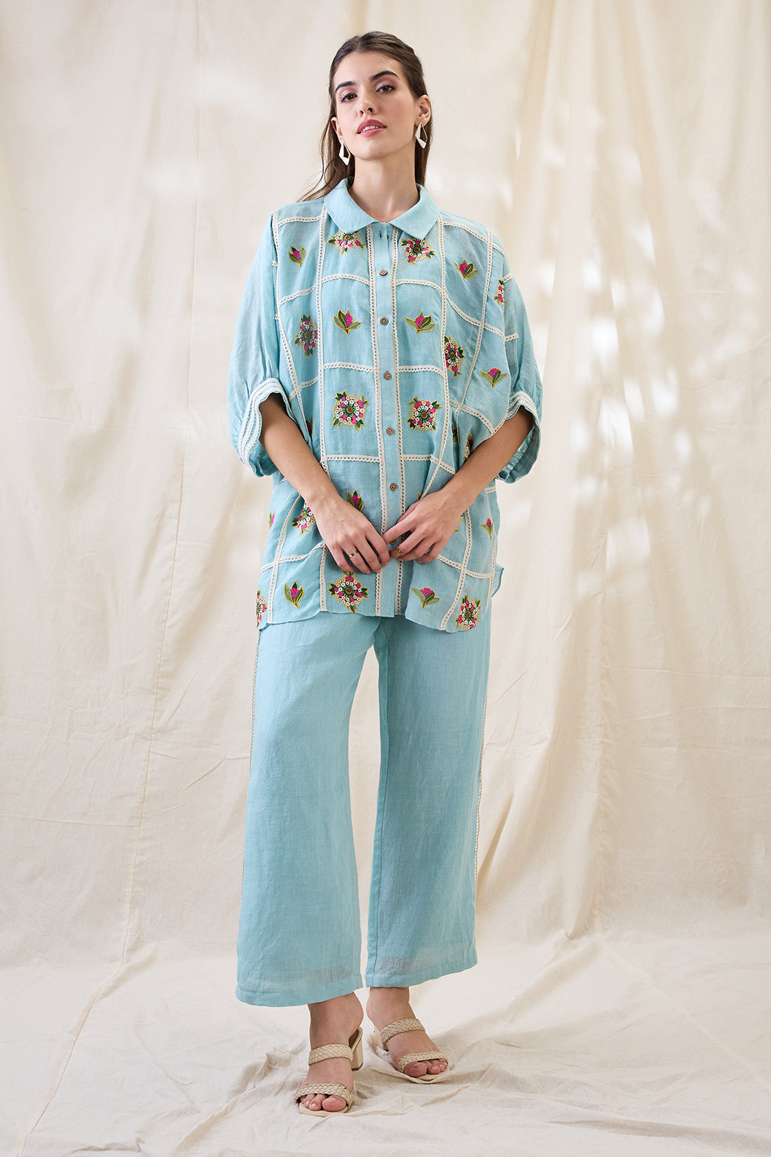 Gulzaar appliqued co-ord set