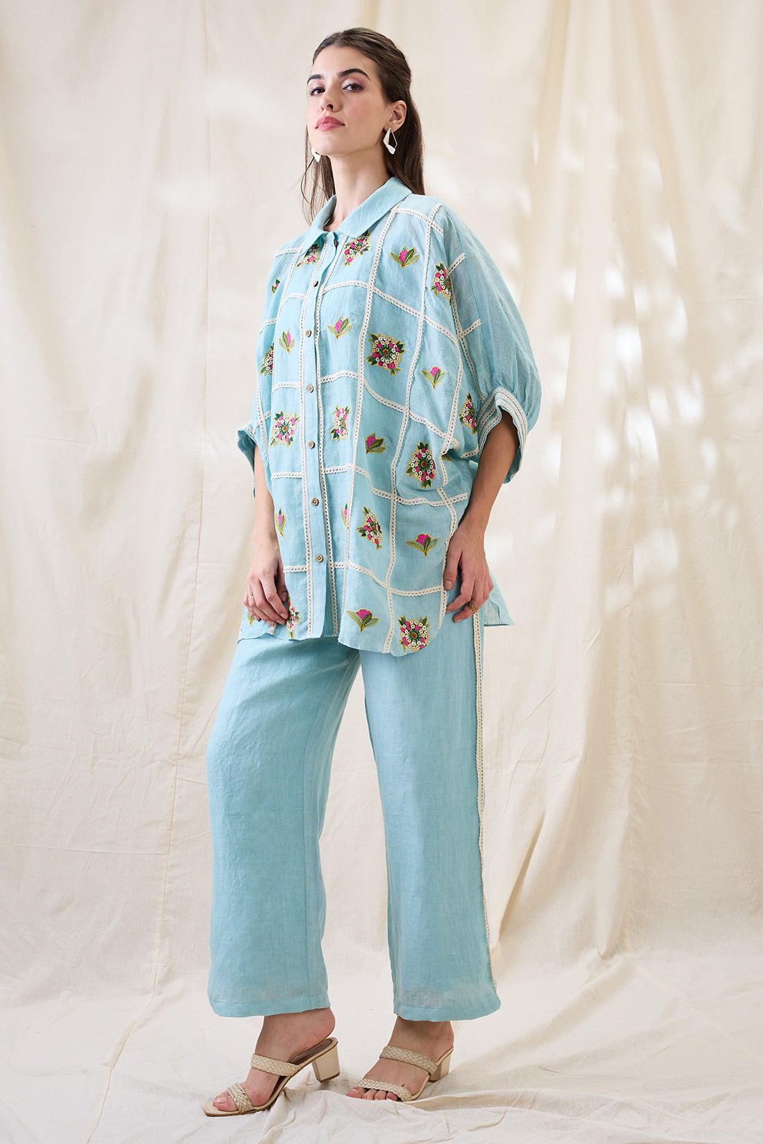 Gulzaar appliqued co-ord set