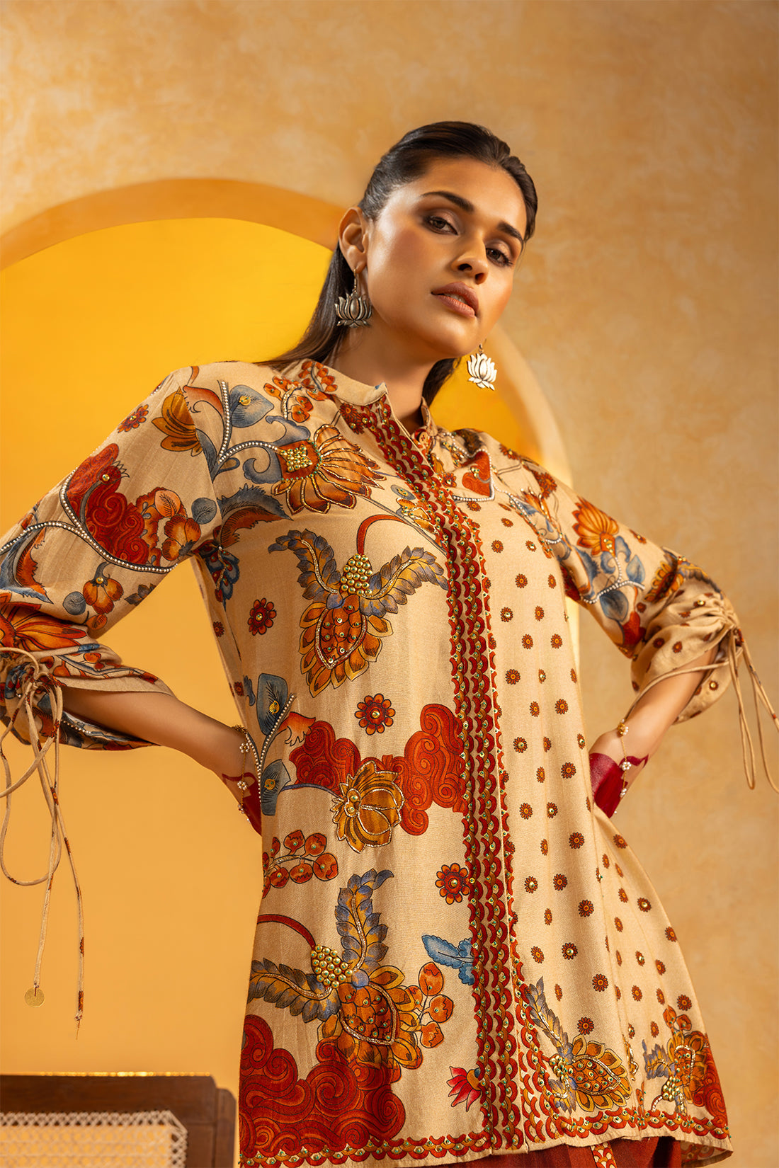 Rangtara embellished Dhoti set