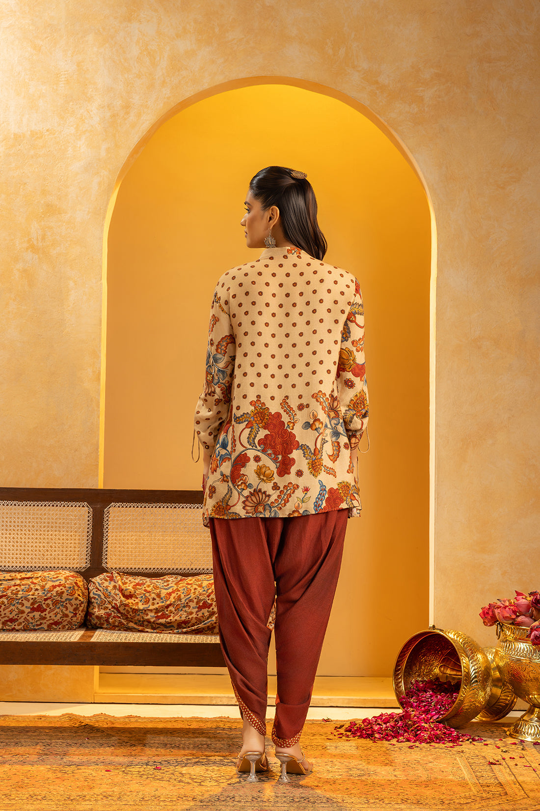 Rangtara embellished Dhoti set