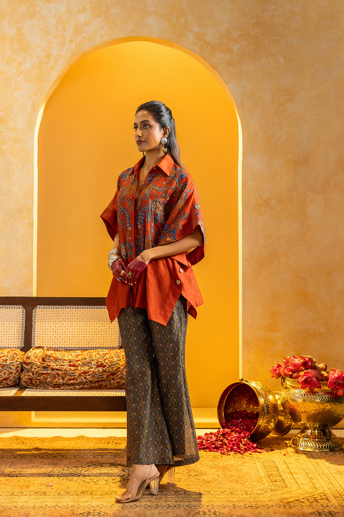 Rangtara embellished  co-ord set