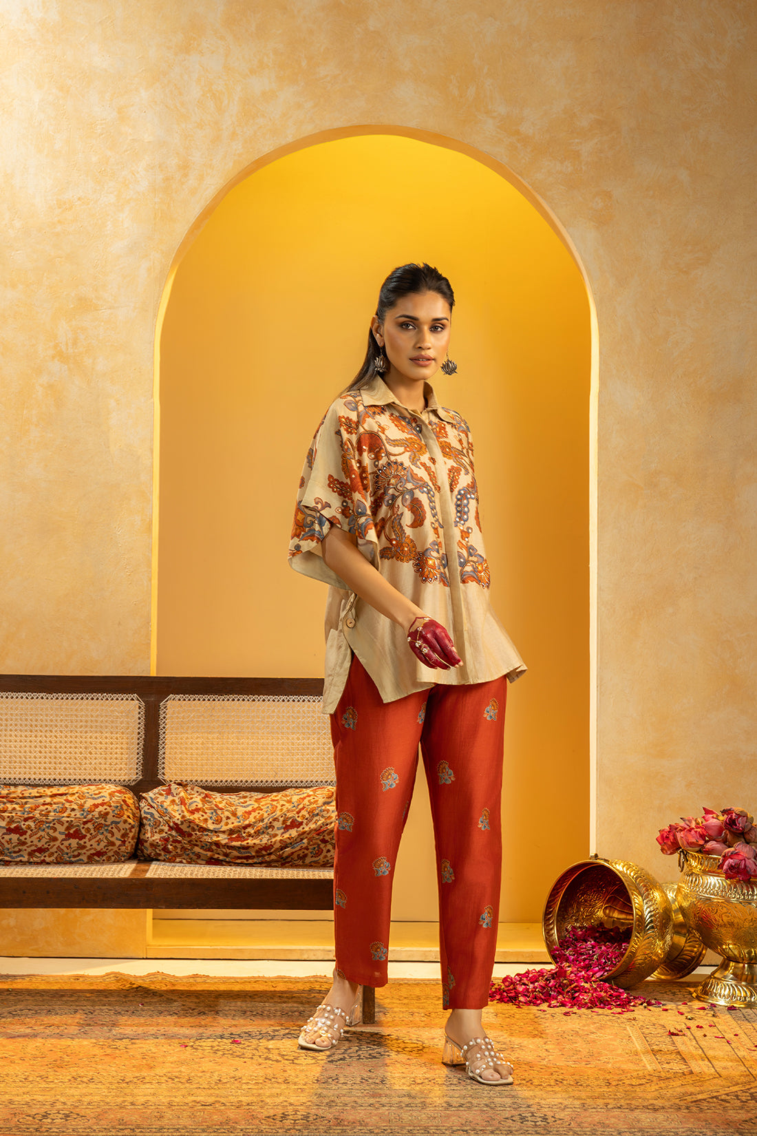 Rangtara embellished  co-ord set