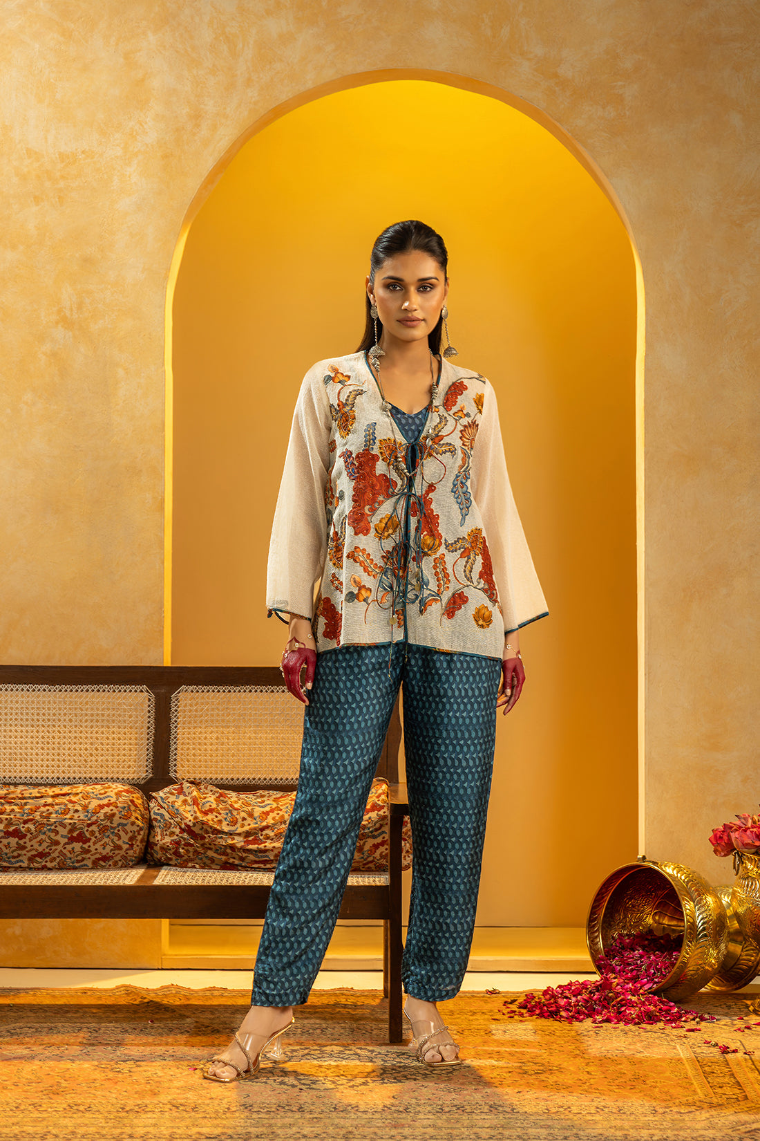 Rangtara Appliqued co-ord set