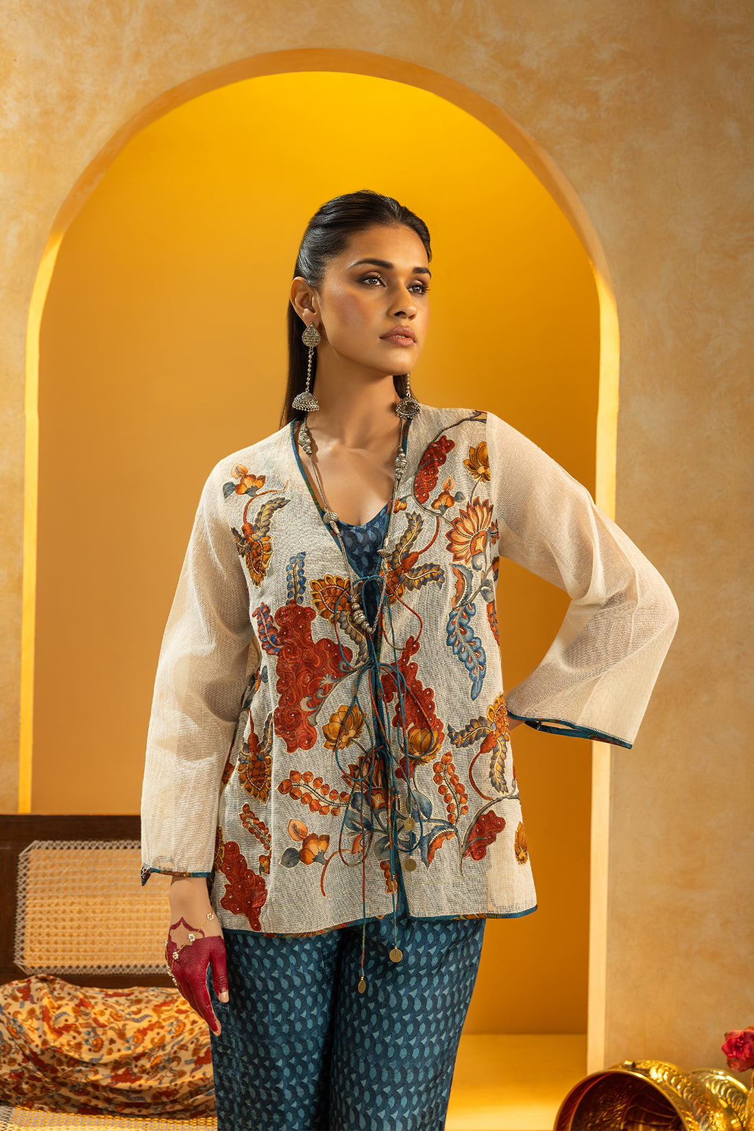 Rangtara Appliqued co-ord set