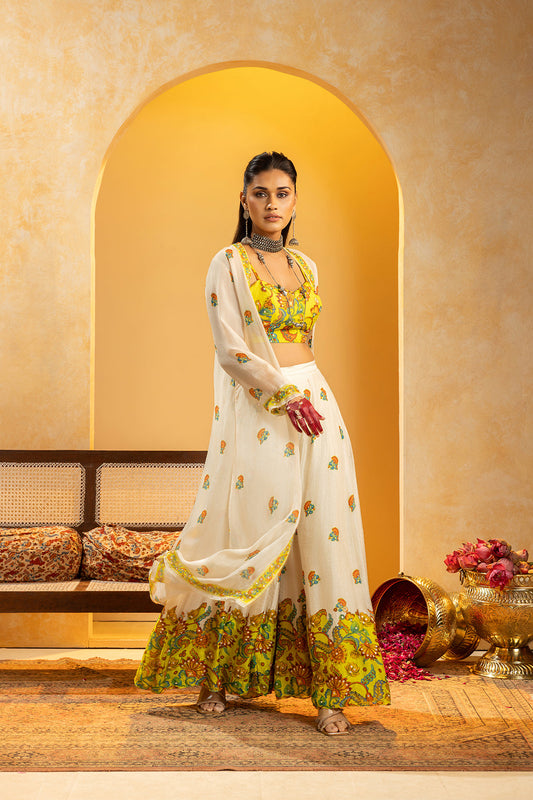 Rangtara embellished  pant set with jacket