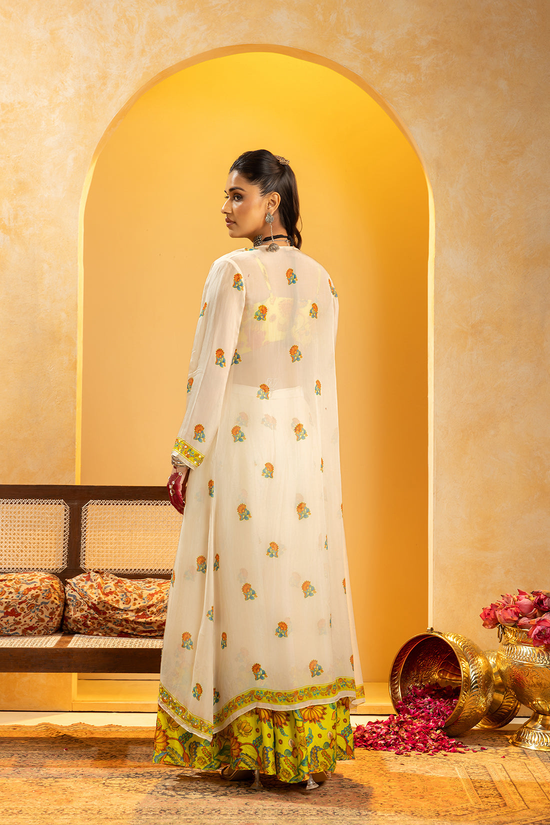 Rangtara embellished  pant set with jacket