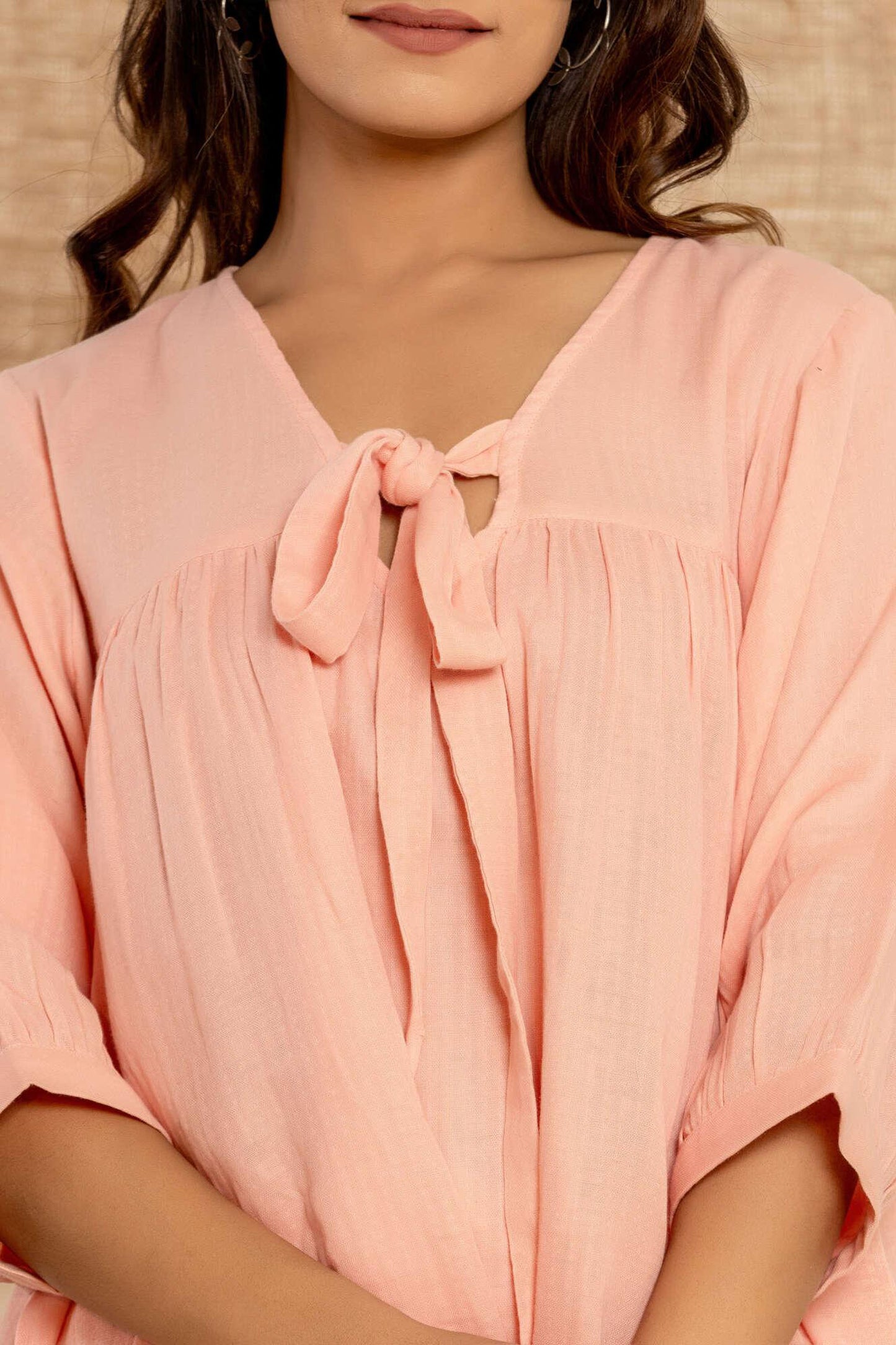 Fuzzy Pink Peach Lounge wear | Organic Cotton