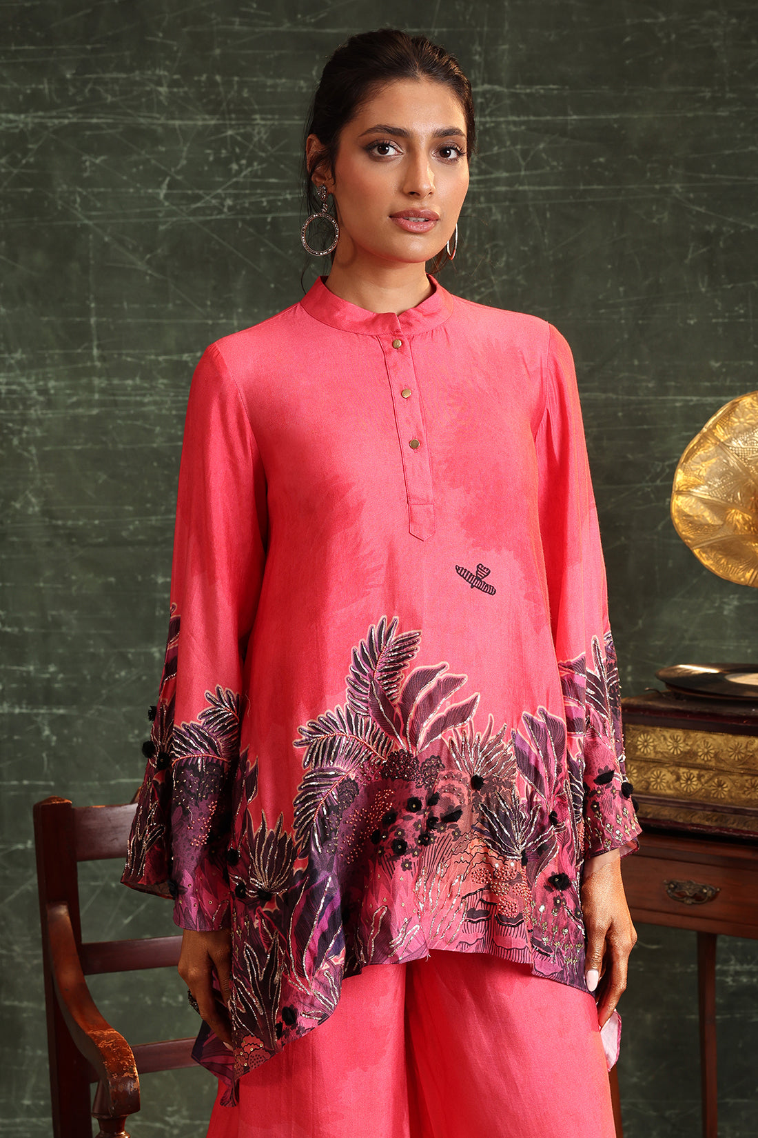 Pink Kaira Embellished Co-Ord Set