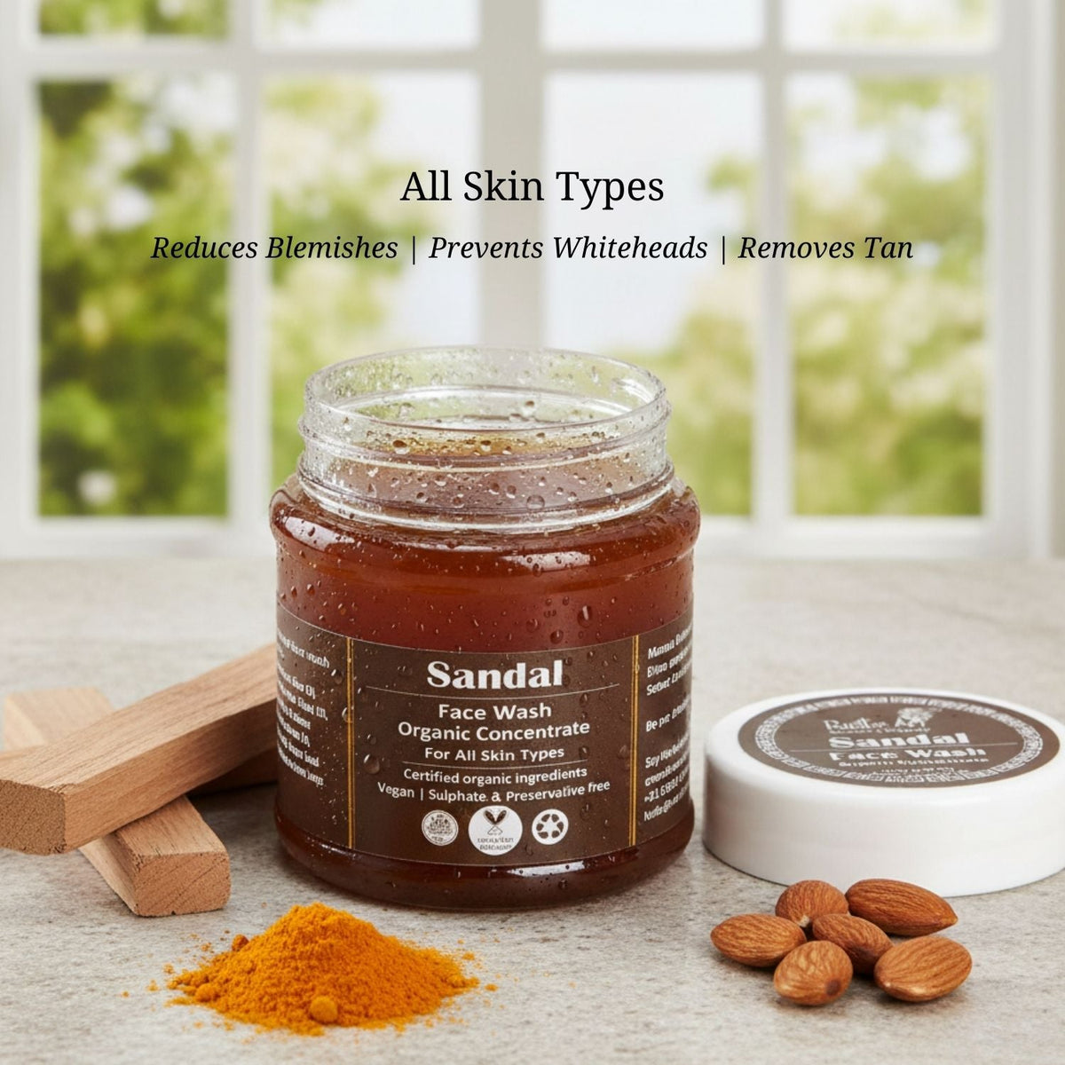 Sandal Face Wash Concentrate (125gm), Rustic Art