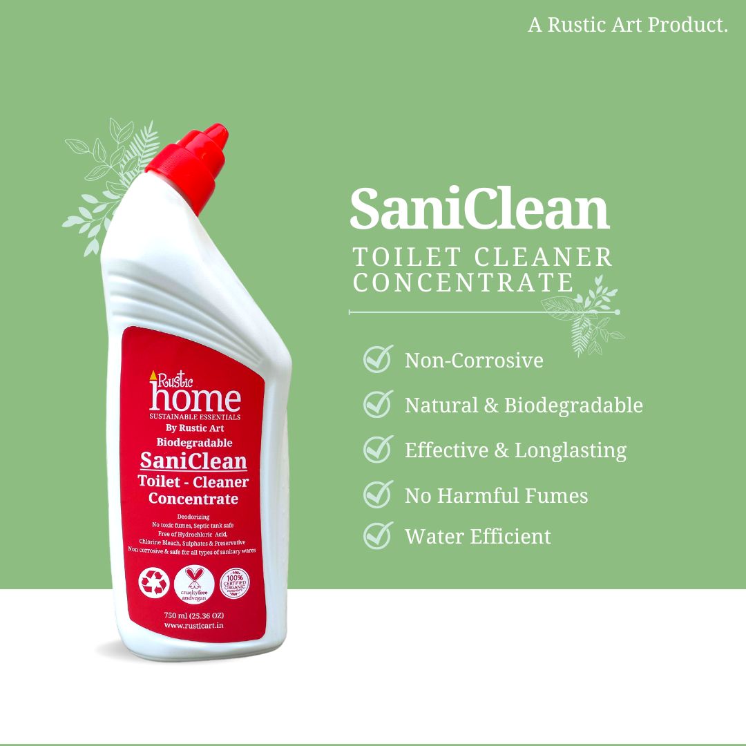 SaniClean - Toilet Cleaner Concentrate 750ml, Rustic Art