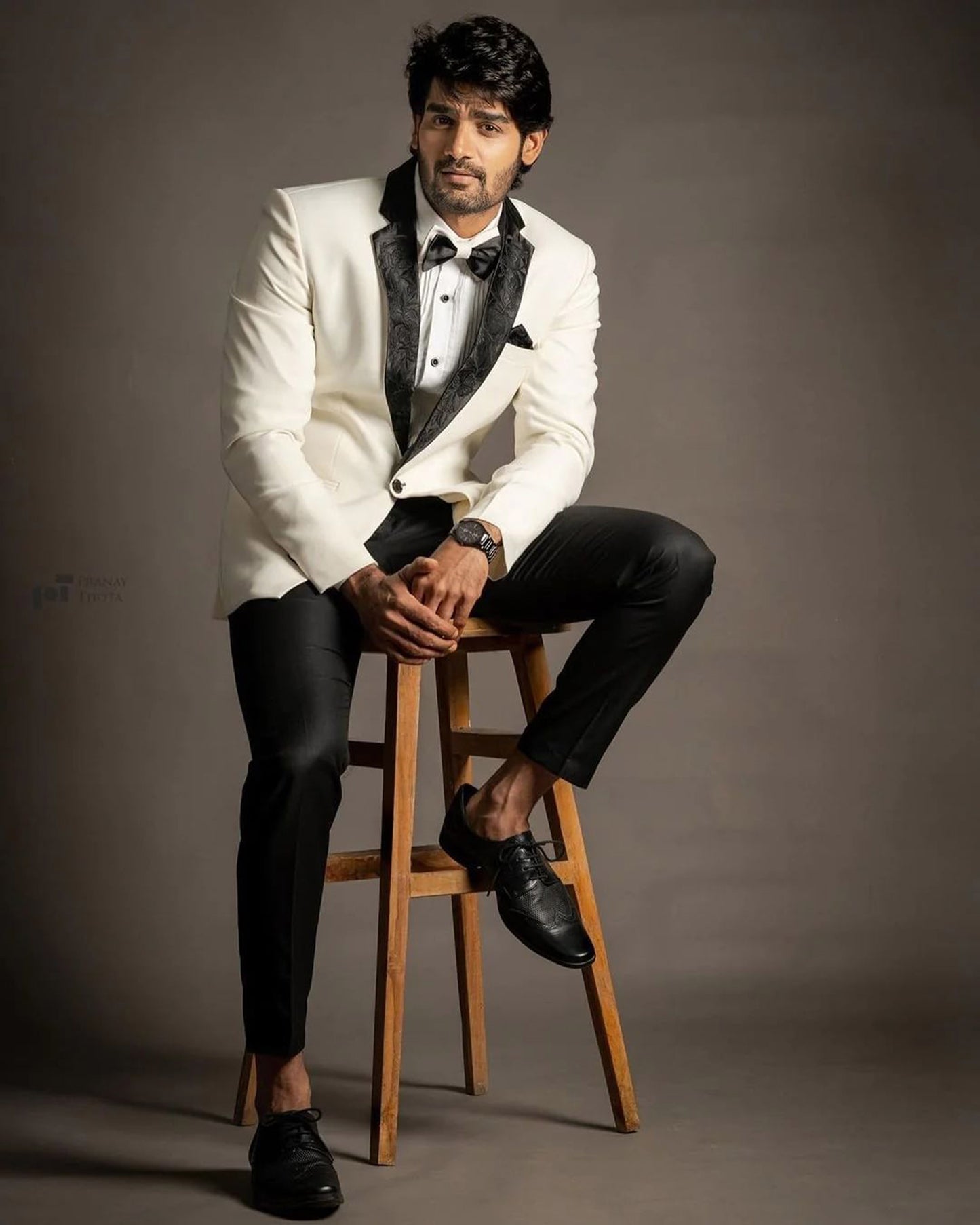 Plutoco White Italian Intricate Embrodiered Sangeet Blazer