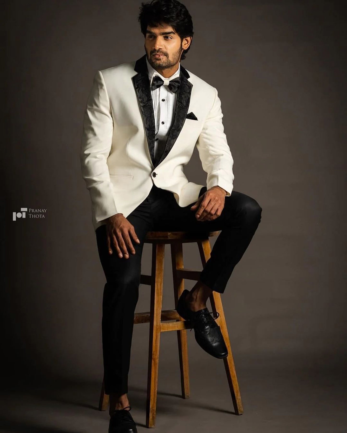 Plutoco White Italian Intricate Embrodiered Sangeet Blazer