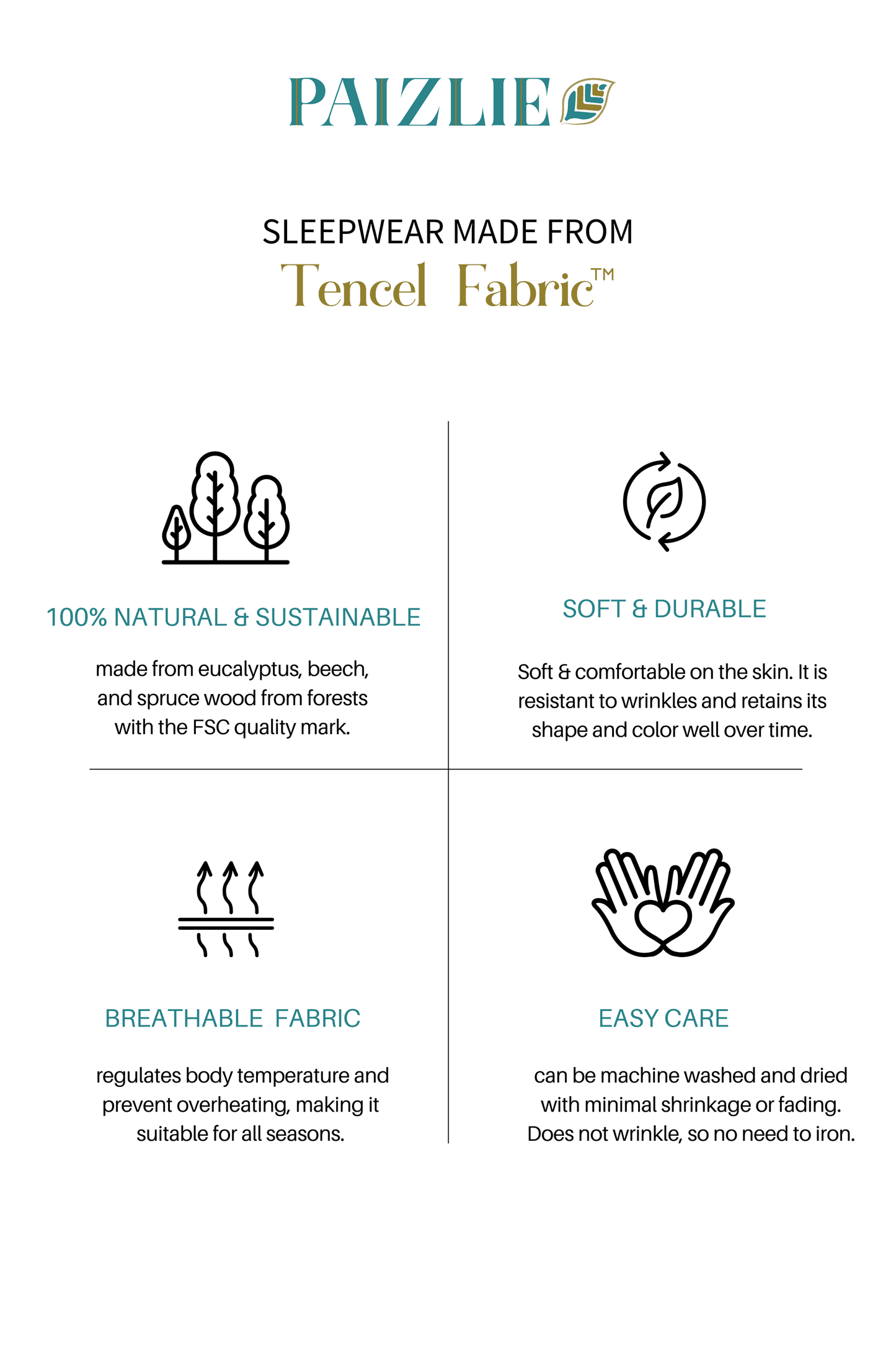 Floral Dreams (3/4 sleeves) Lounge wear | 100% Tencel Fabric