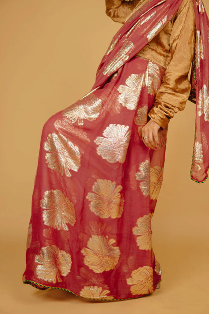 Faria Mehroon Georgette Sitara Saree