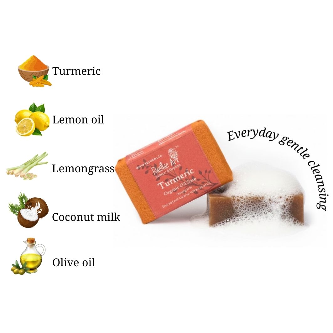Turmeric Soap (100gm), Rustic Art