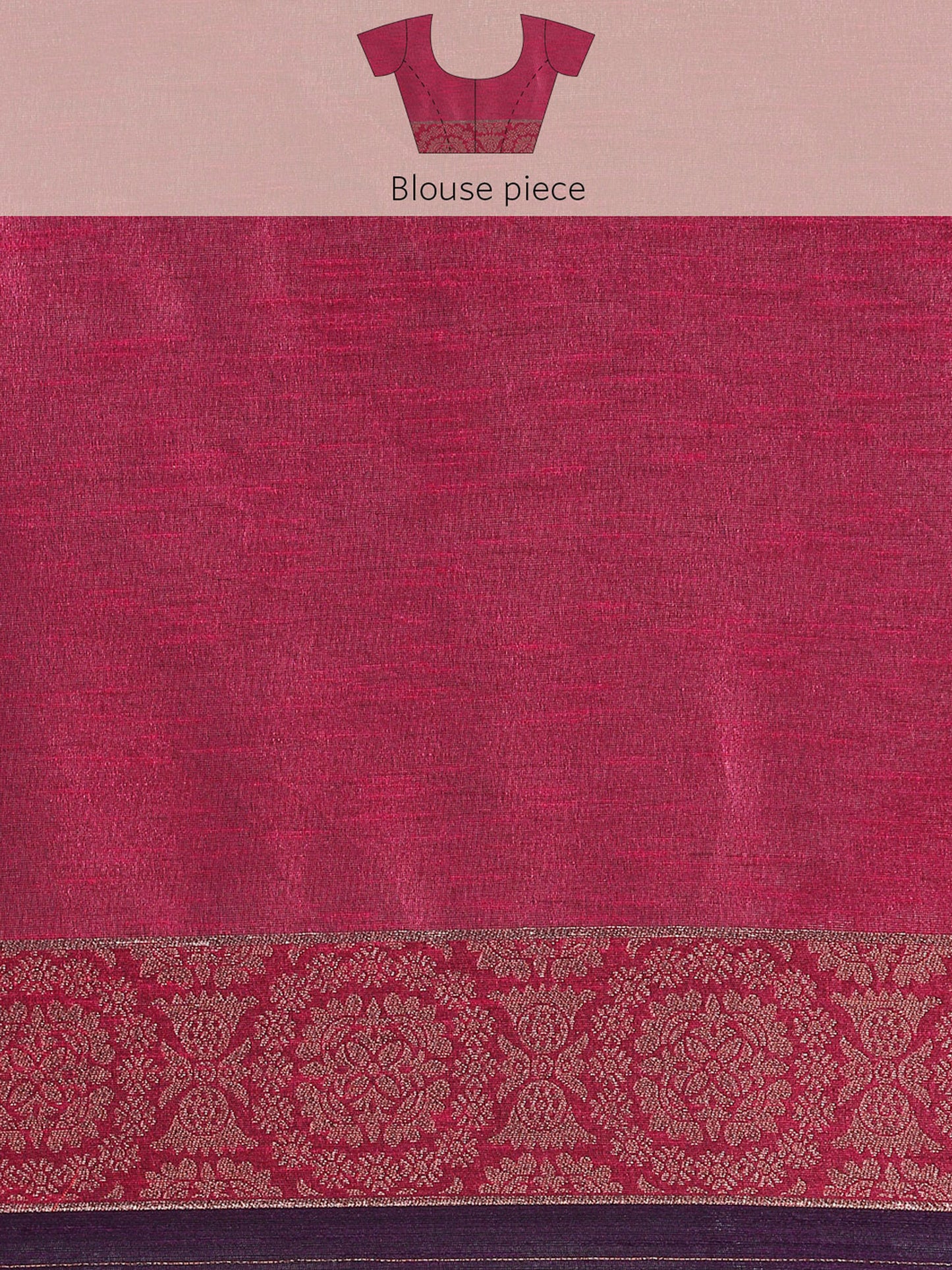 Wine Vaisali Zari Woven Banarasi Silk saree